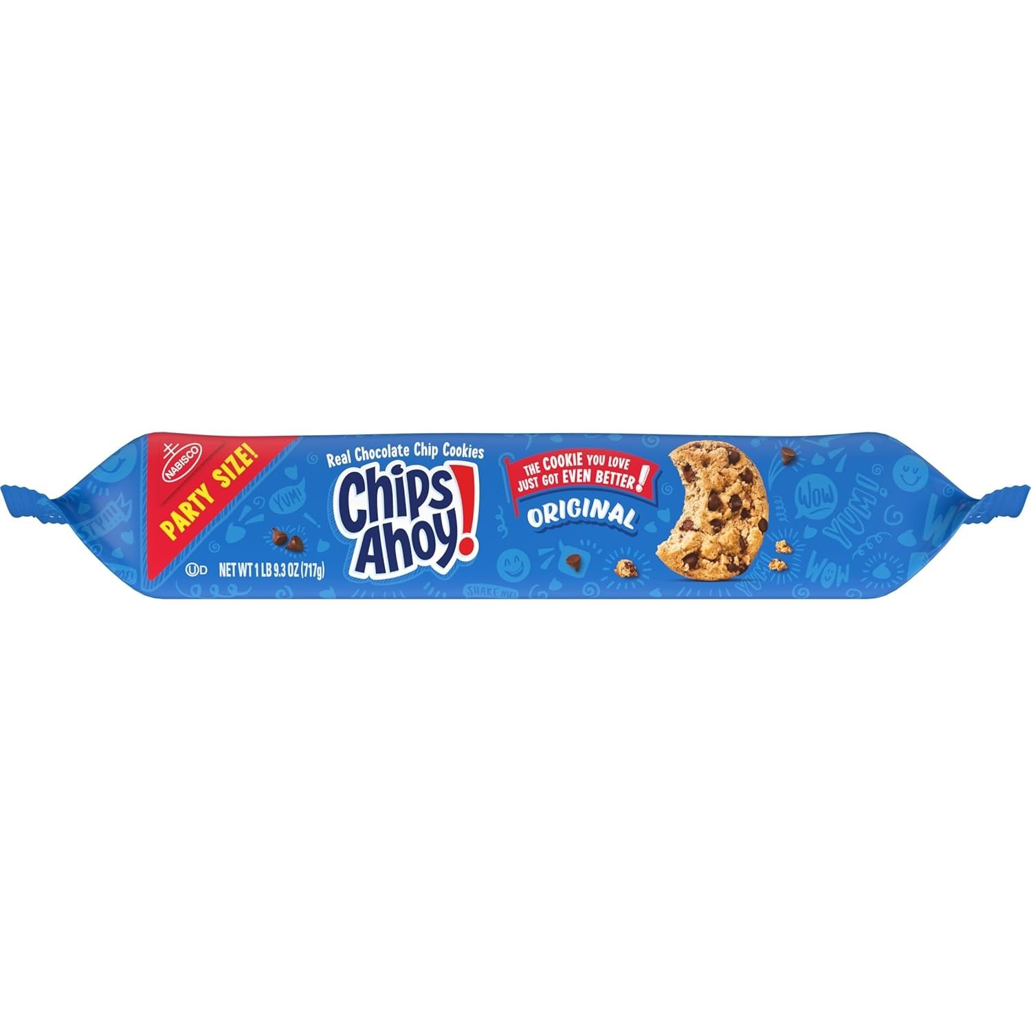 Delicious NABISCO Chocolate Chip Cookies, 25.3 oz Party Size for Gatherings