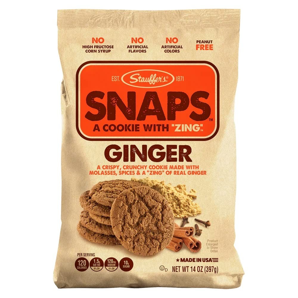 Stauffer’s Original Recipe Ginger Snaps 14 oz. Bag 4 Bags