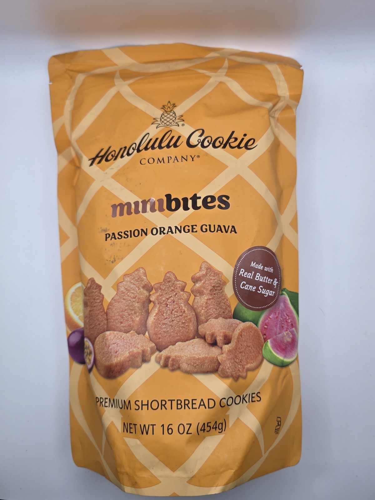 Honolulu Cookie Company Mini Bites Passion Orange Guava 16oz EXP 05/26/2026