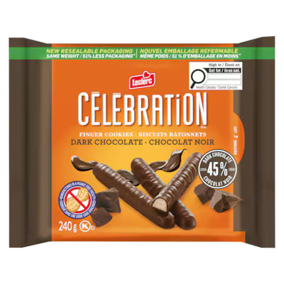 2 x Celebration 45% Dark Chocolate Cookies 240 g. / 8.5 oz.