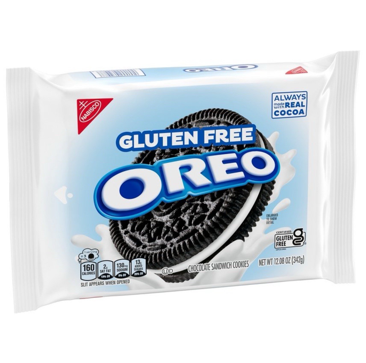 🟢 New Nabisco Oreo GLUTEN FREE Creme Vanilla Chocolate Cocoa Cookies 12oz