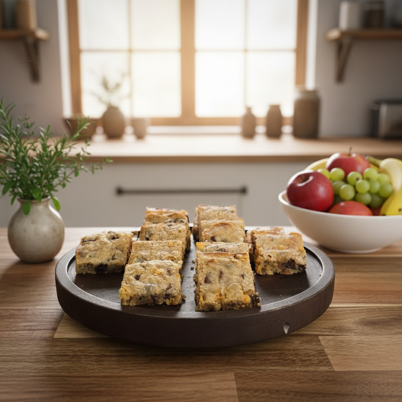Loaded 8×8 Blondie Bars Butterscotch Chocolate Chip Pecans – Freshly Baked