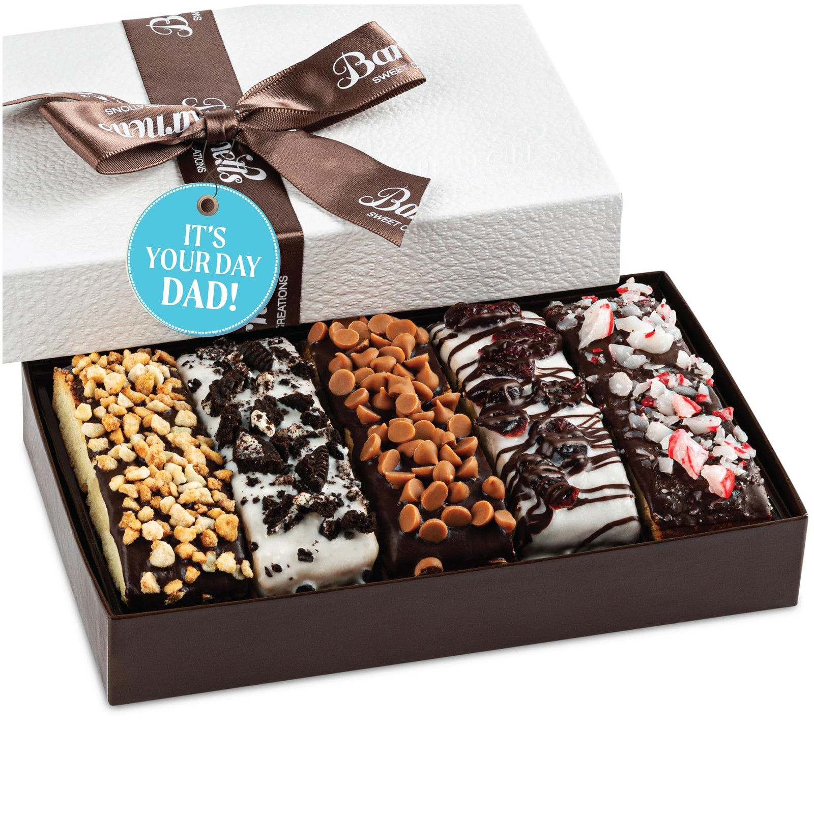Barnetts Fathers Day 5 Chocolate Biscotti Gift Basket, Cookie Baskets Food Gi…