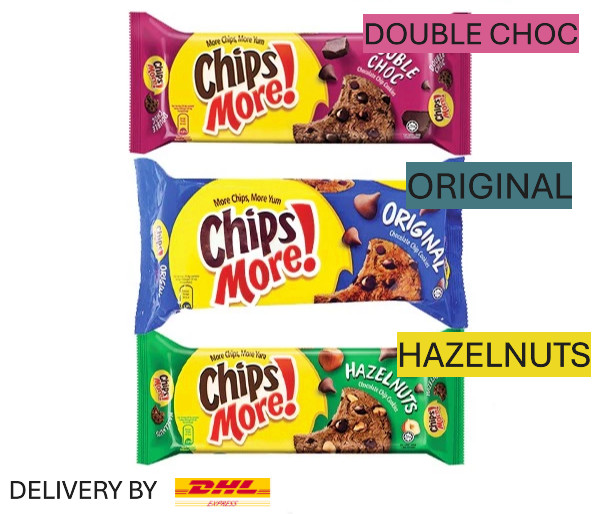 Chipsmore Cookies 153g Original / Double Choc / Halzenut