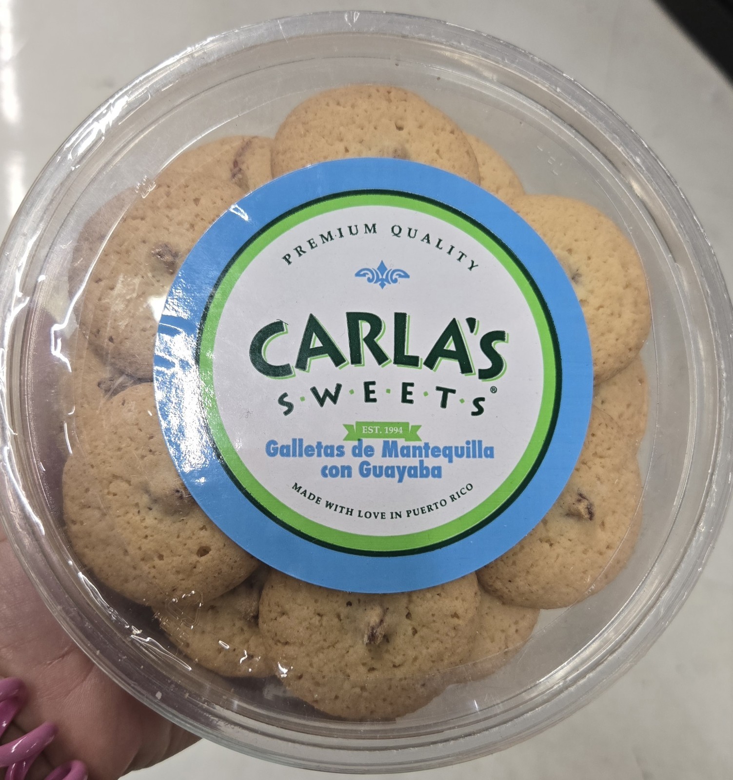 CARLA’S SWEETS DELICIOUS BUTTER-GUAVA COOKIES -GALLETAS DE MANTEQUILLA Y GUAYABA