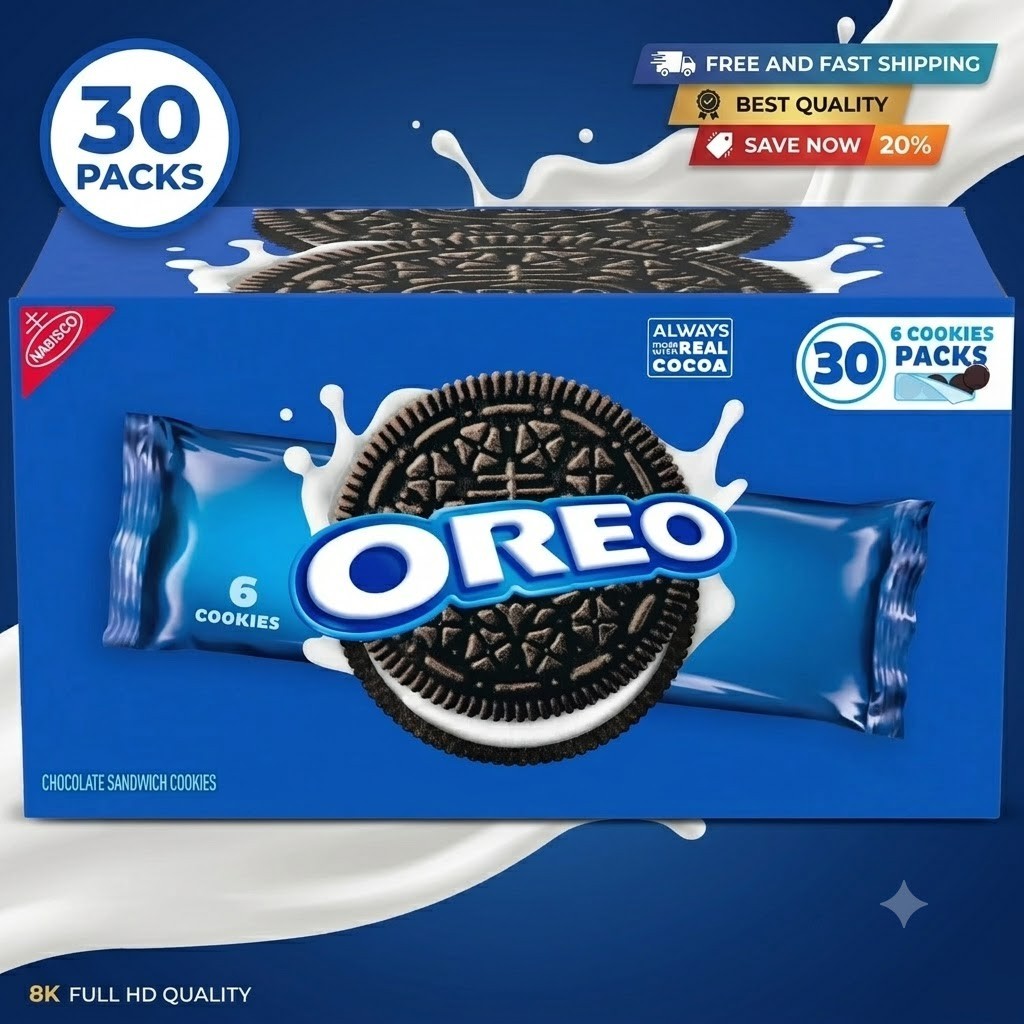 OREO Chocolate Sandwich Cookies (4 lbs. 8. oz., 30 pk.) FREE SHIP!!