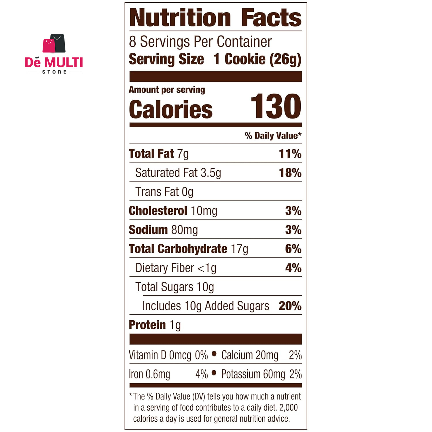 Sausalito Crispy Milk Chocolate Macadamia Nut Cookies, 7.2 OZ Bag (8 Cookies)