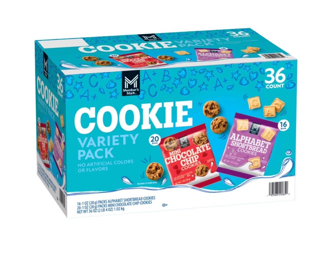 Members Mark Mini Cookies Variety Pack, 1 oz., 36 pk.