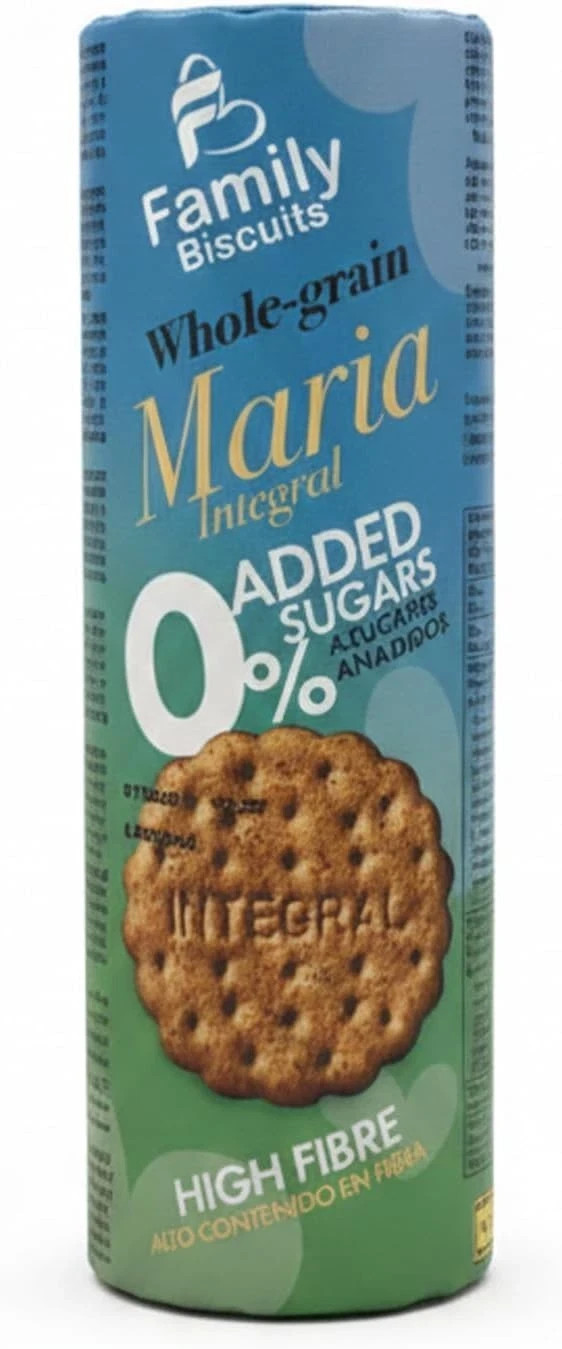 Family Maria Whole Grain Biscuits, 0% Sugar Free, 200g | No Added Sugar