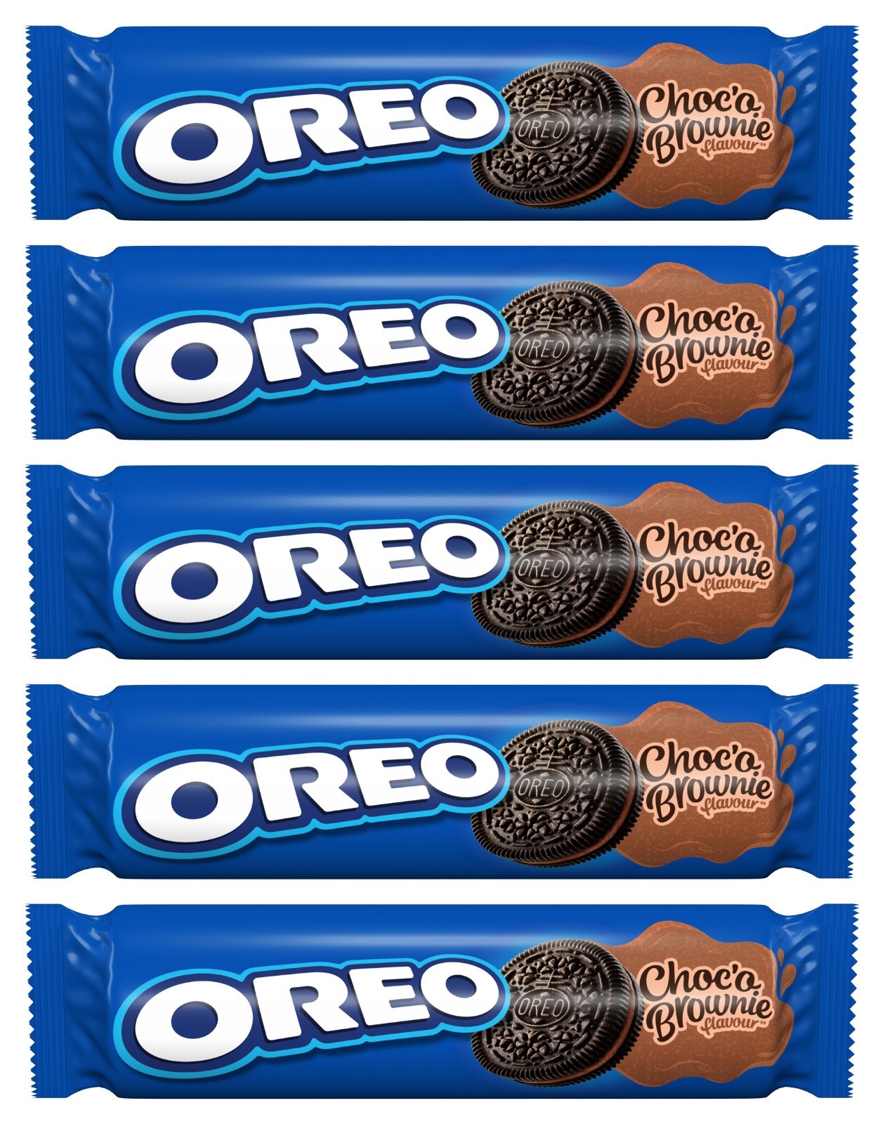 5 OREO CHOCO BROWNIE Flavor Sandwich Cookies Biscuit Packets 154g 5.4oz