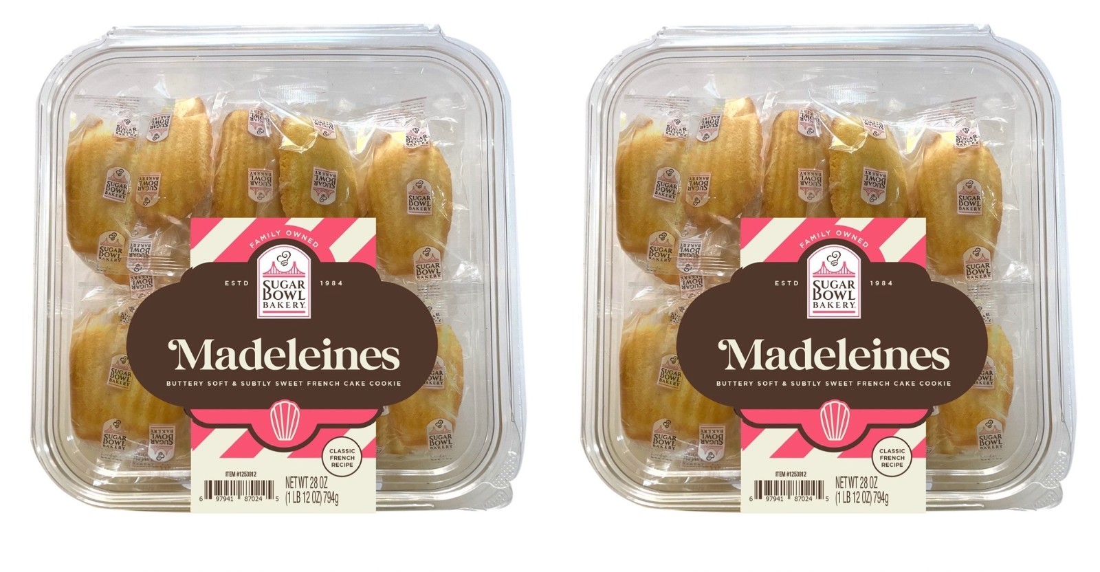 2-Pk Sugar Bowl Madeleines Cake/Cookies 28 Oz. X 2 (2-Pks)