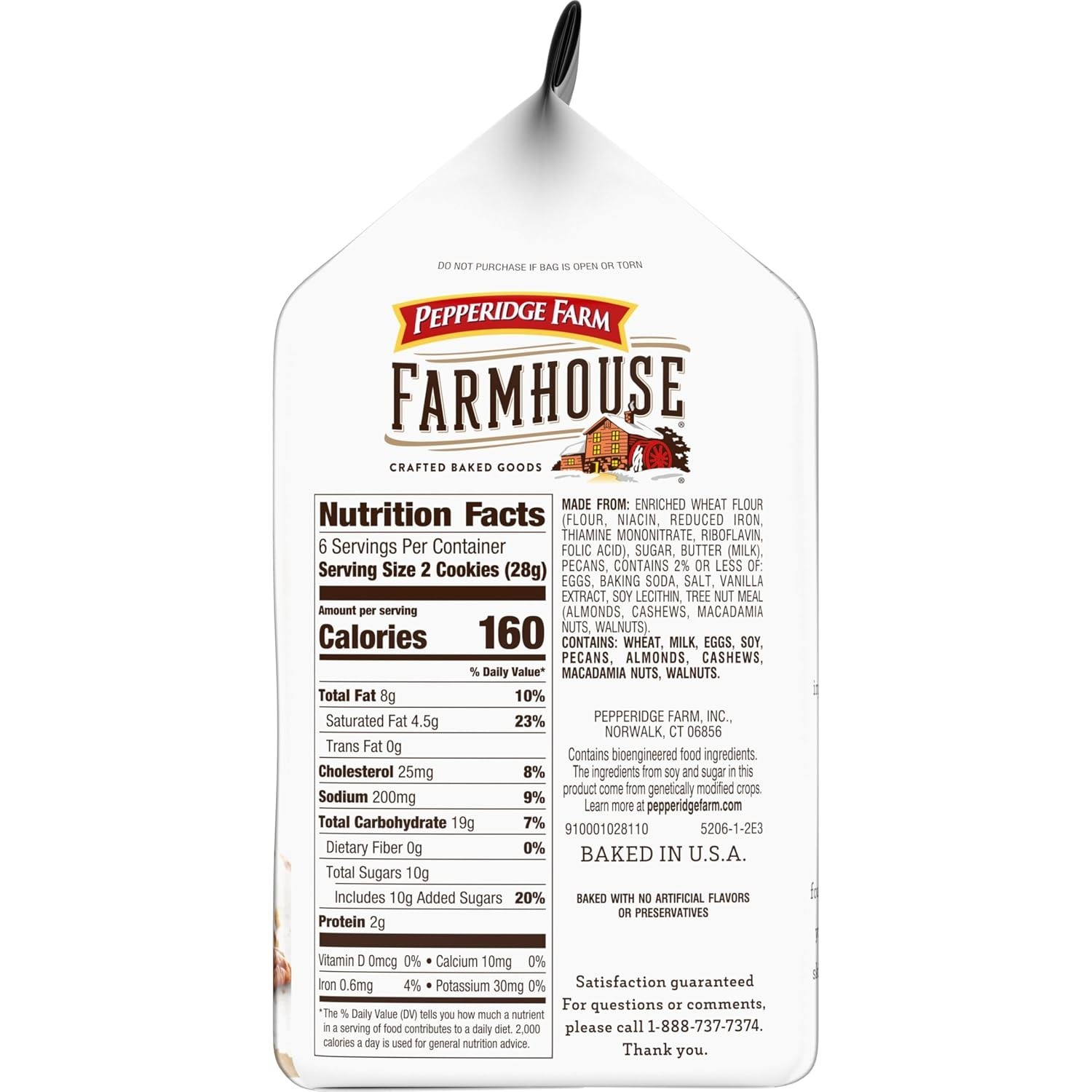 Farmhouse Butter Pecan Cookies, 5.9 oz, Pack of 3