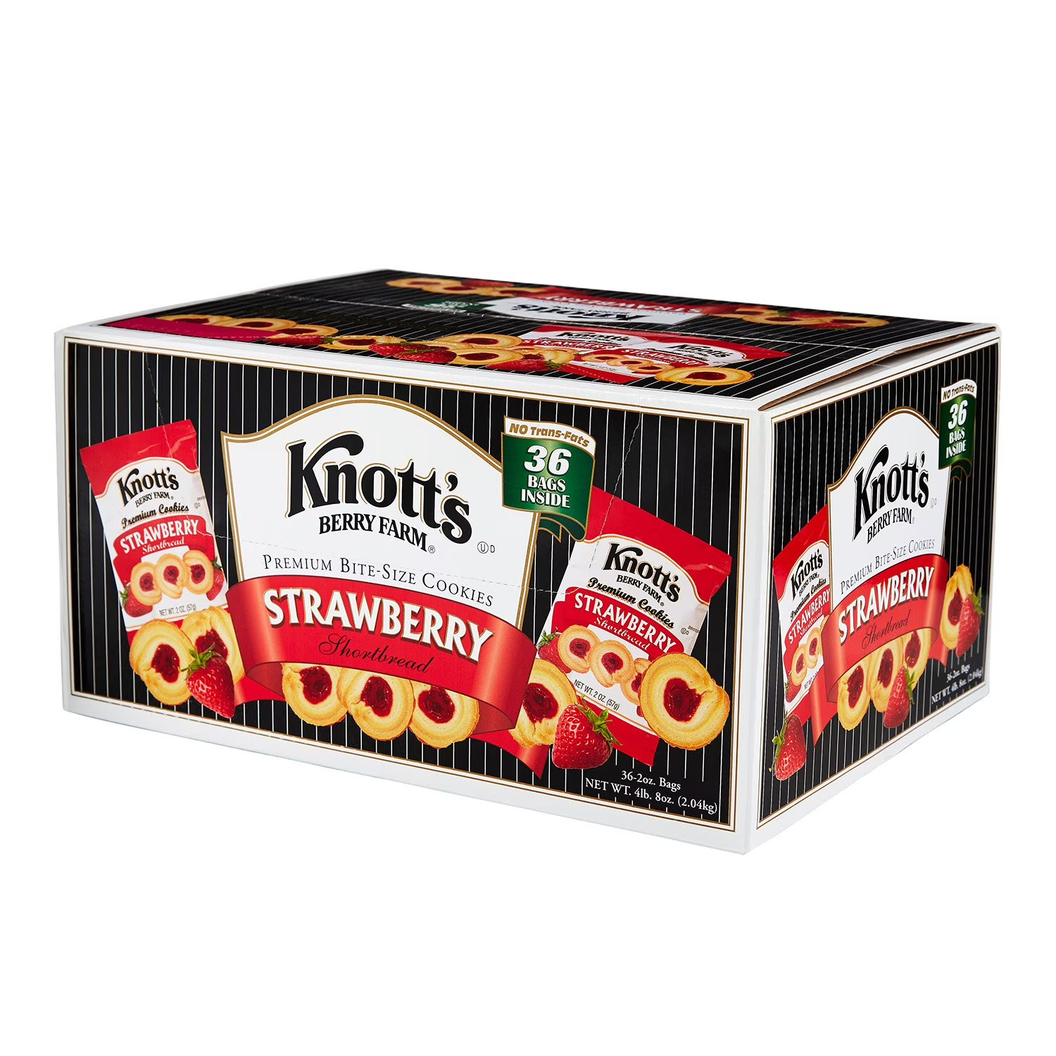 Knott’s Berry Farm Strawberry Shortbread Cookies, 2 oz., 36 pk.