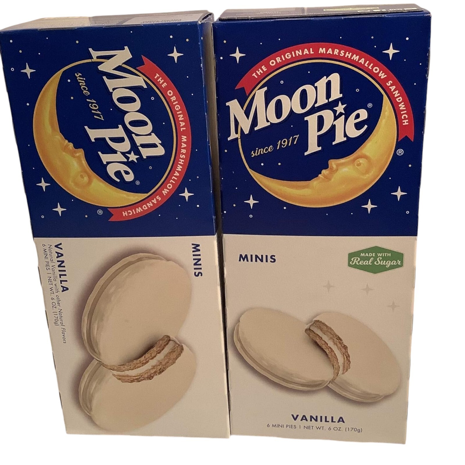 Moon Pie Mini Vanilla Marshmallow Sandwich 6ct 2 pack