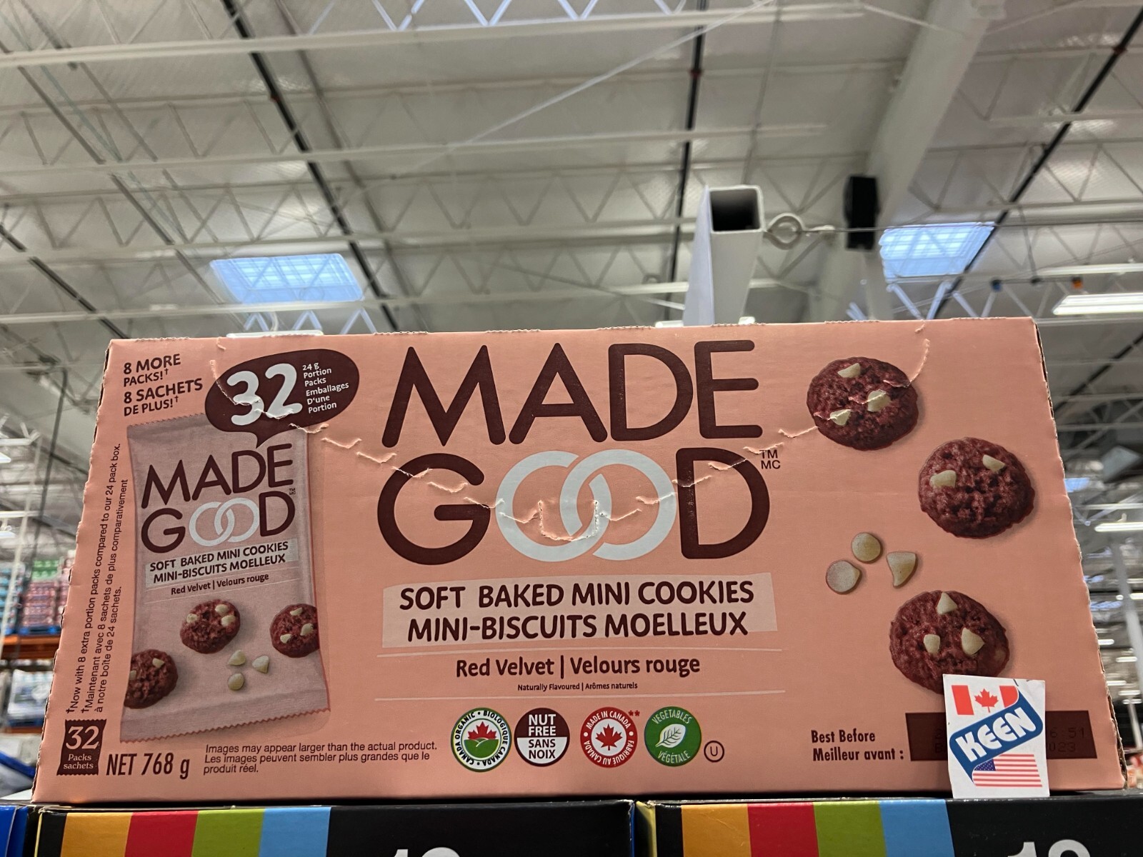 AiWaWa CA, Made Good CANADA Organic Soft Baked Cookies 32 × 24 g, FRESH