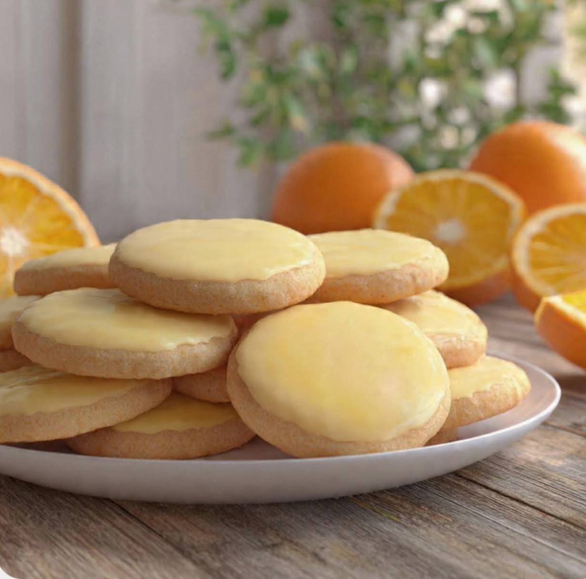 24 ( 2 dozen) Homemade GALZED Orange Cookies baking