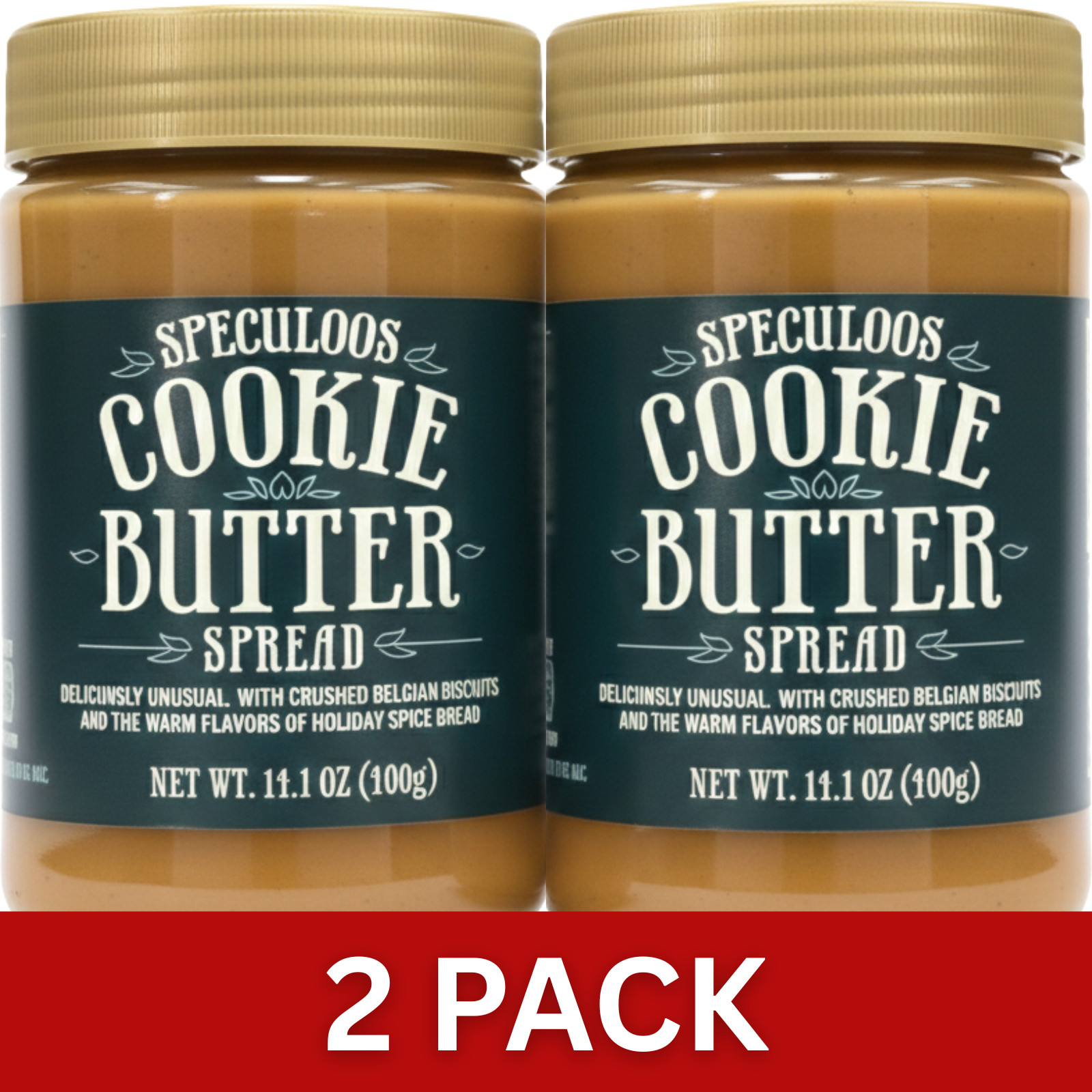 Trader Joe’s Speculoos Cookie Butter 14.1oz (2 Pack) Spread Cookies Snack