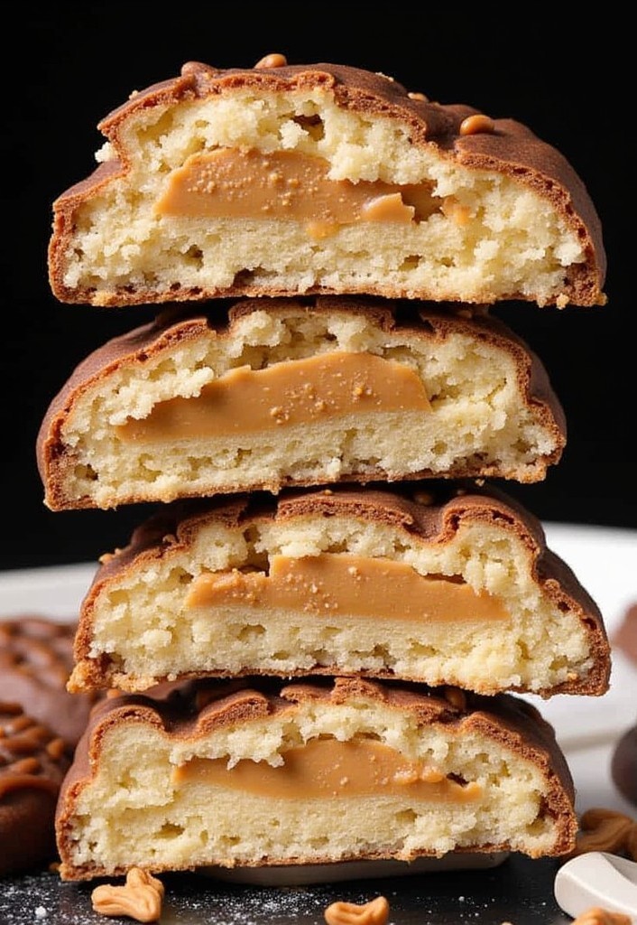 Regular or sugar free tagalong cookies chocolate covered peanut butter filling