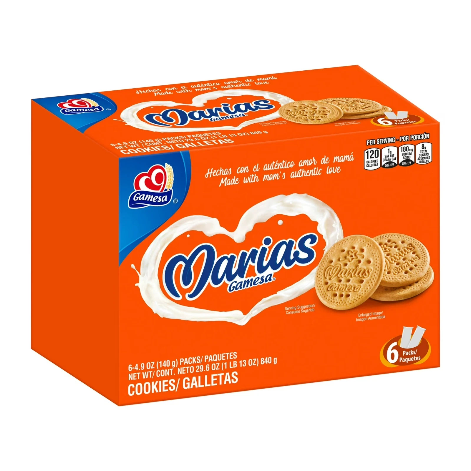 Gamesa Marias Cookies, 4.9 Oz (Pack of 6), Free shipping