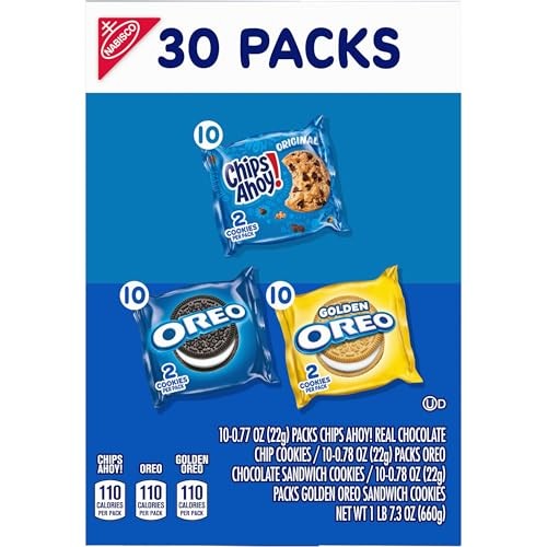 Nabisco Sweet Treats Cookie Variety Pack OREO, OREO 30 Count (Pack of 1)