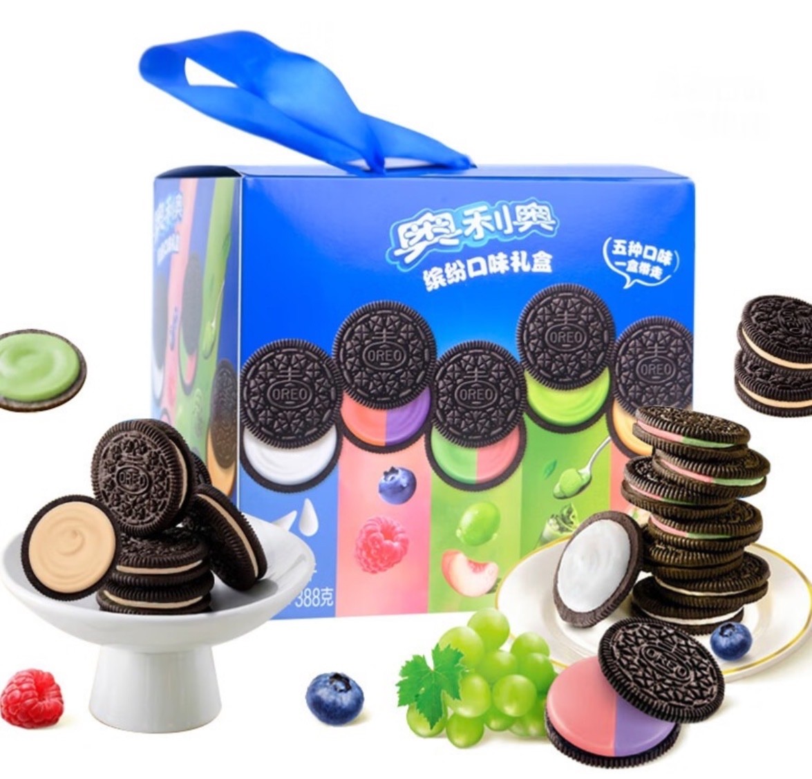 Chinese Oreo Cookies – Matcha Grape Berries Peach Grape