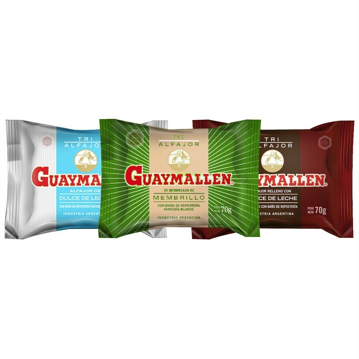 Alfajor Guaymallen Triple x 36 unidades surtidos