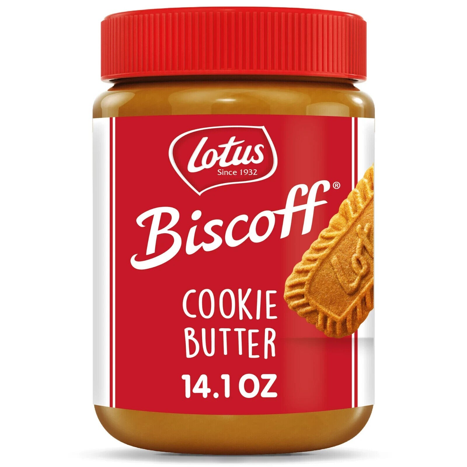 Biscoff Cookie Butter, Lotus Creamy Nut-Free Spread, 14.1 oz Jar Free Shipping..