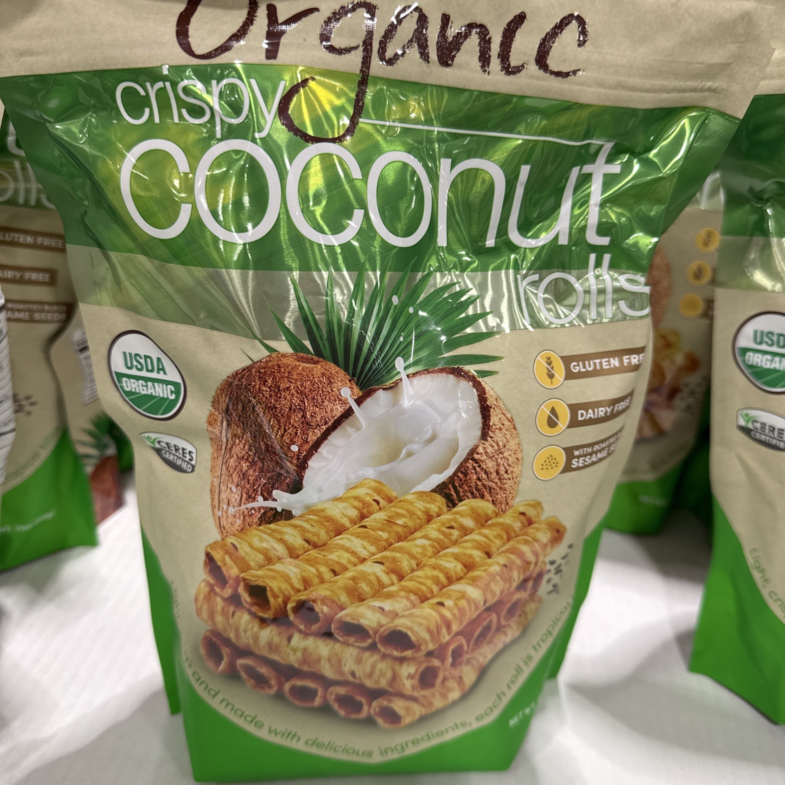Tropical Fields Organic Crispy Coconut Rolls 11 oz