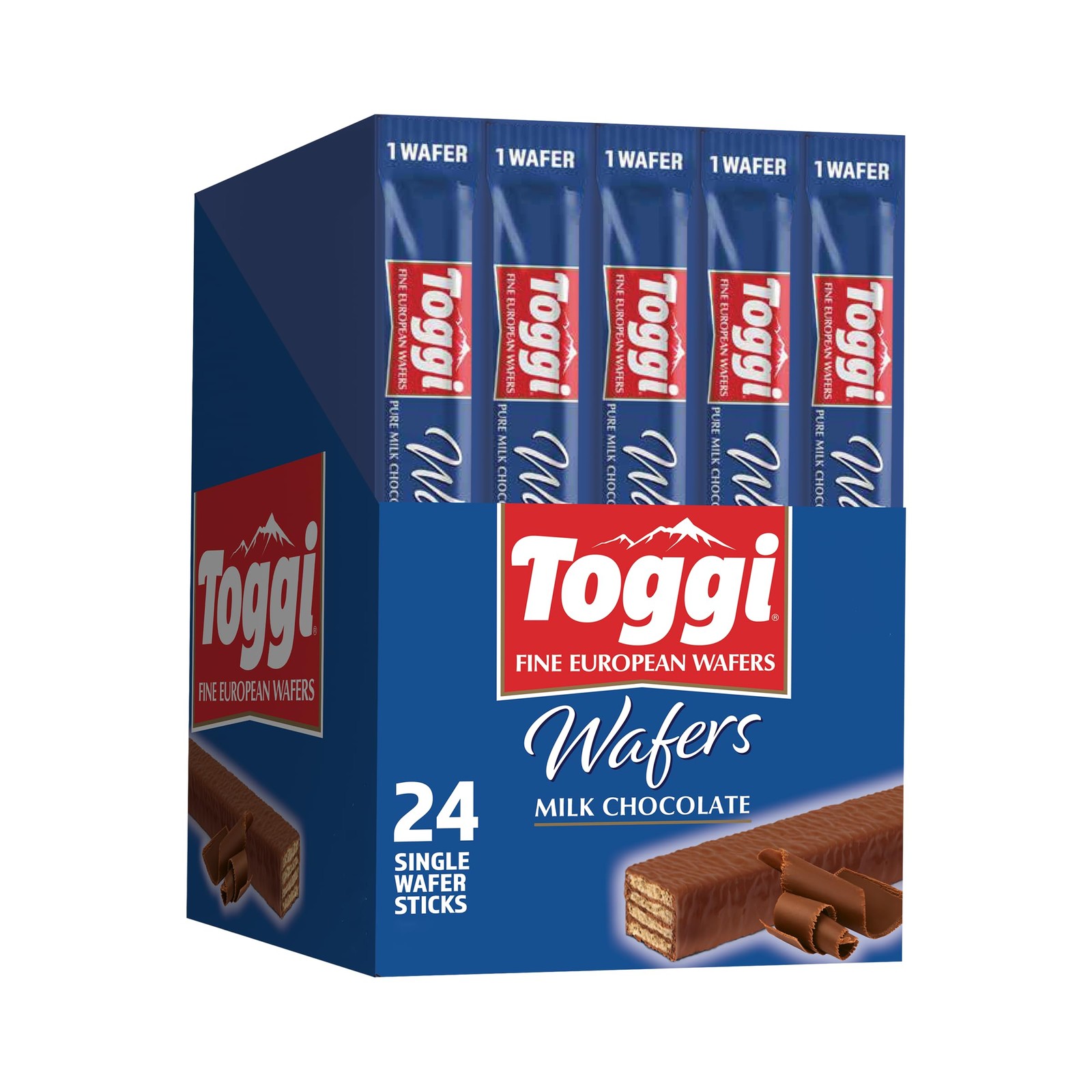 Fine European Chocolate Wafers, Milk Chocolate (0.88 oz 24 Count)