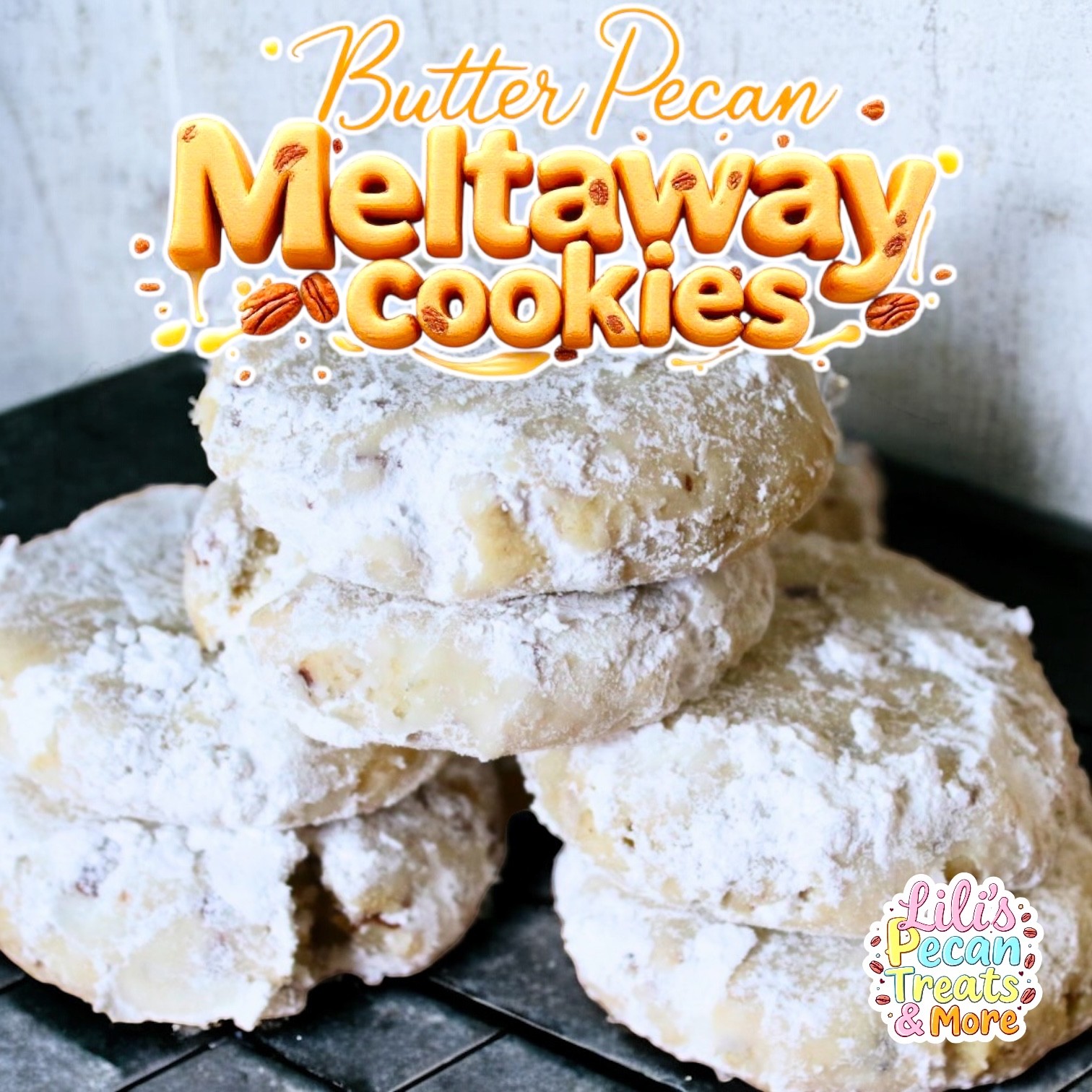 Meltaway Cookies – 4 Different Flavor Options -40 pack- Homemade Made To Order