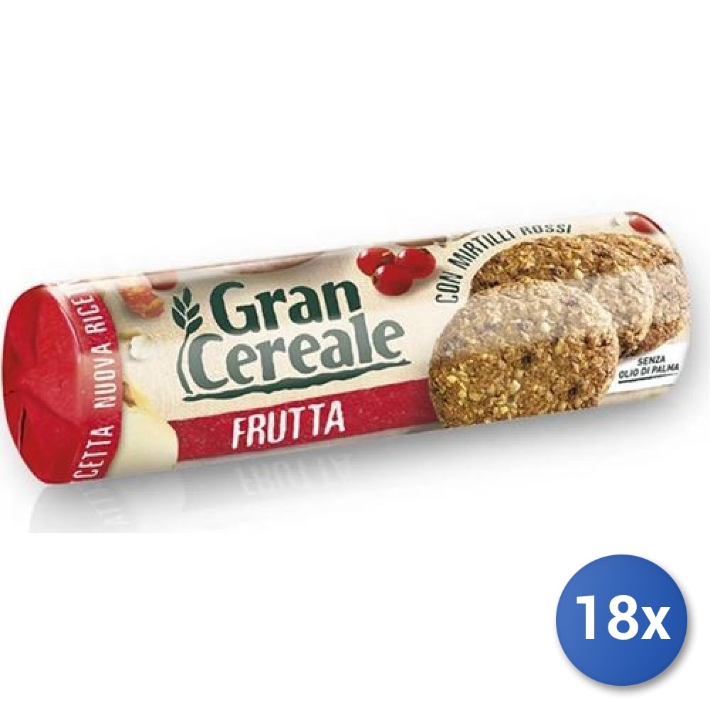 18x Multipack Balocco Cookies Grancereale Fruit+Fiber G250