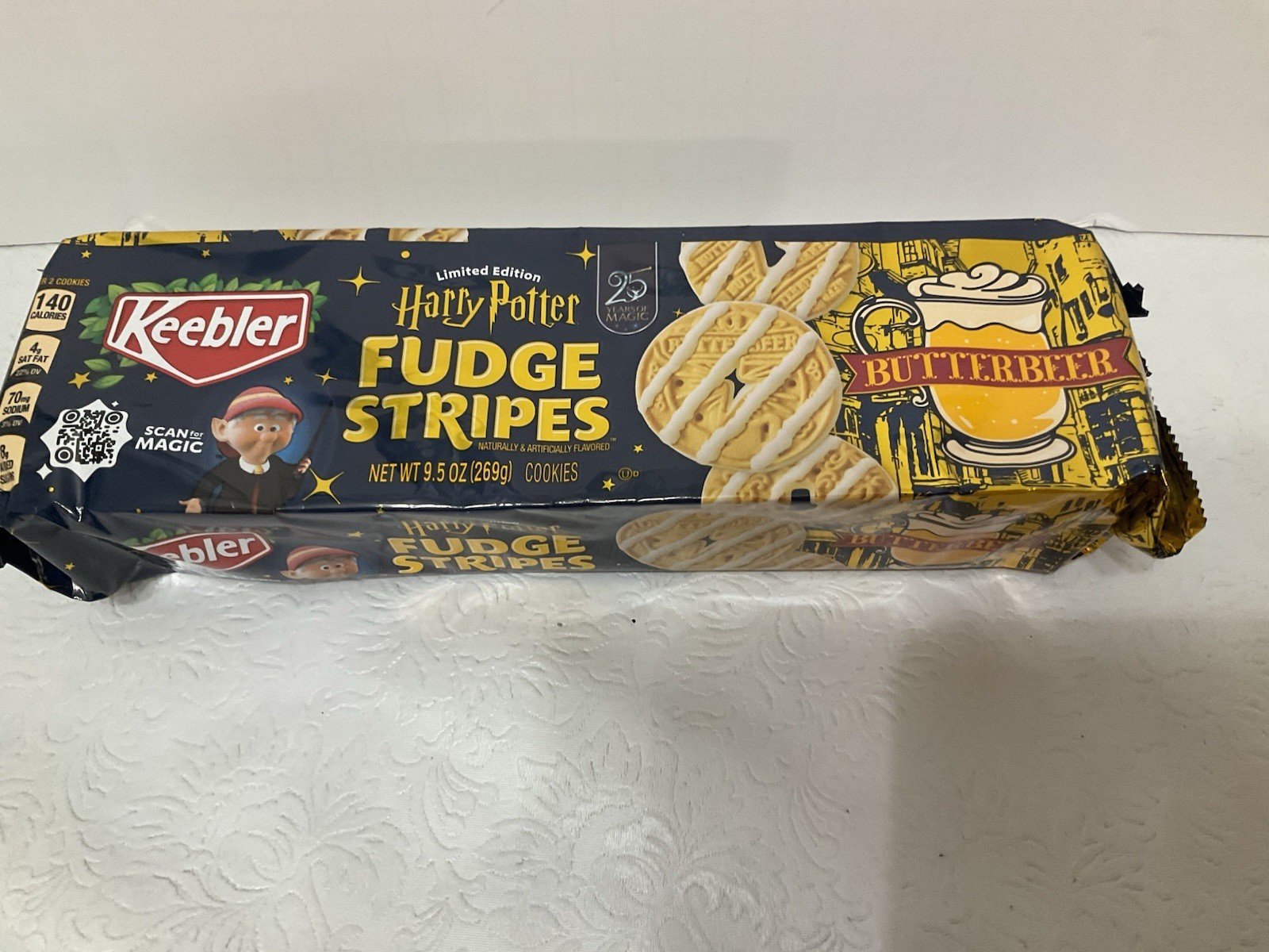 Harry Potter Keebler Fudge (white) Stripes Cookies Sealed 9.5 Oz.