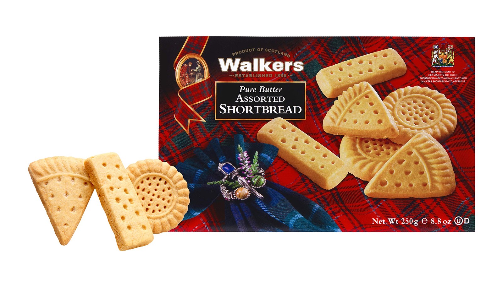 Walker’s Shortbread Assorted Shortbread Cookies, Pure Butter Shortbread Cooki…