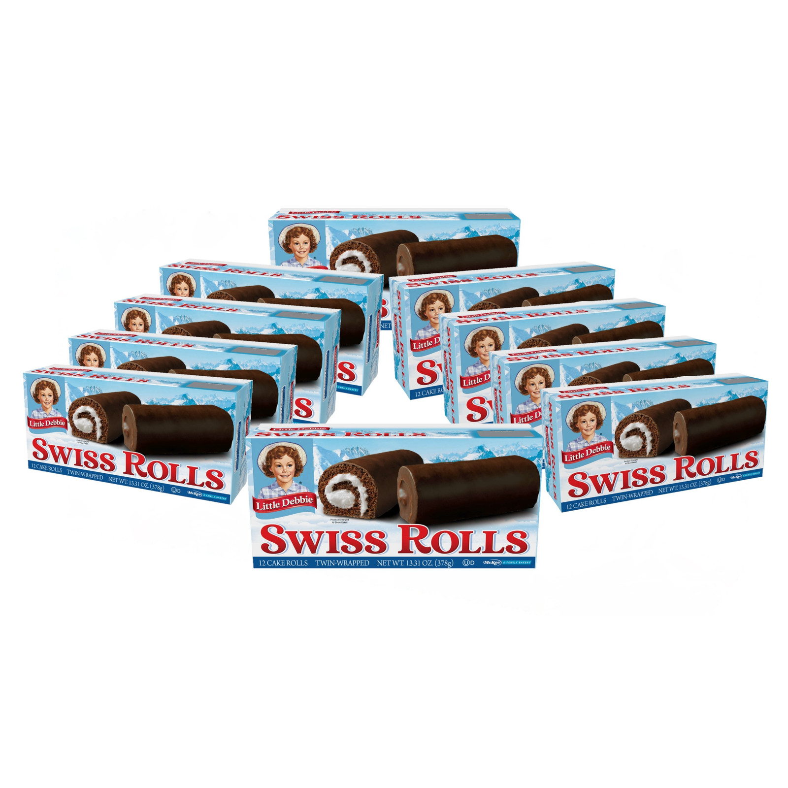 Little Debbie Chocolate Swiss Rolls, (10-Boxes)