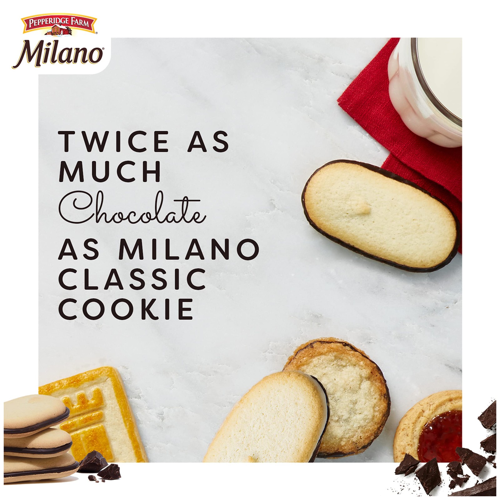 Pepperidge Farm Milano Double 7.5 Ounce (Pack of 1), Dark Chocolate