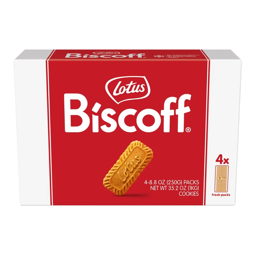 Lotus Biscoff Cookies 4 Count x 8.8 Oz EXP 06/2026