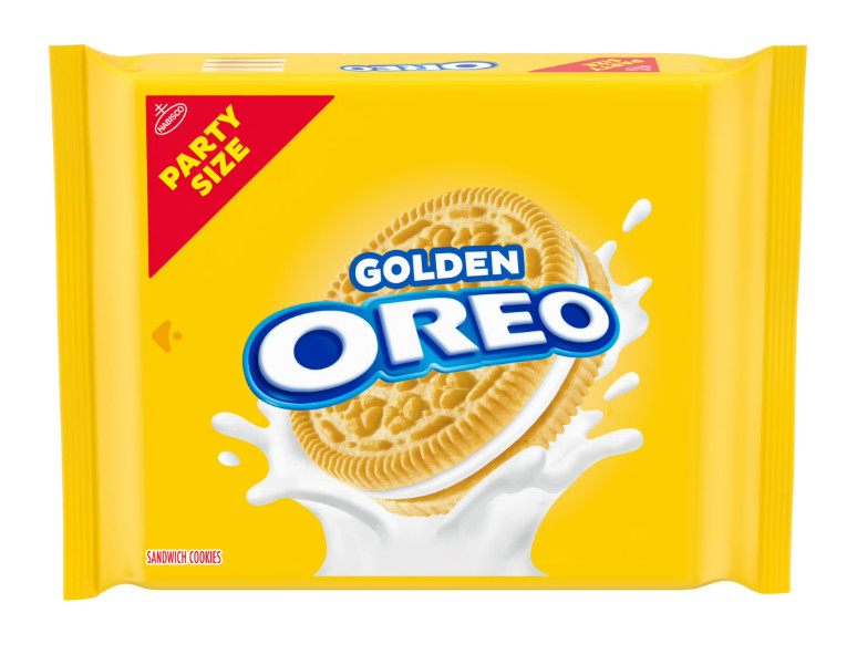 OREO Golden Sandwich Cookies, Party Size, 24.16 oz