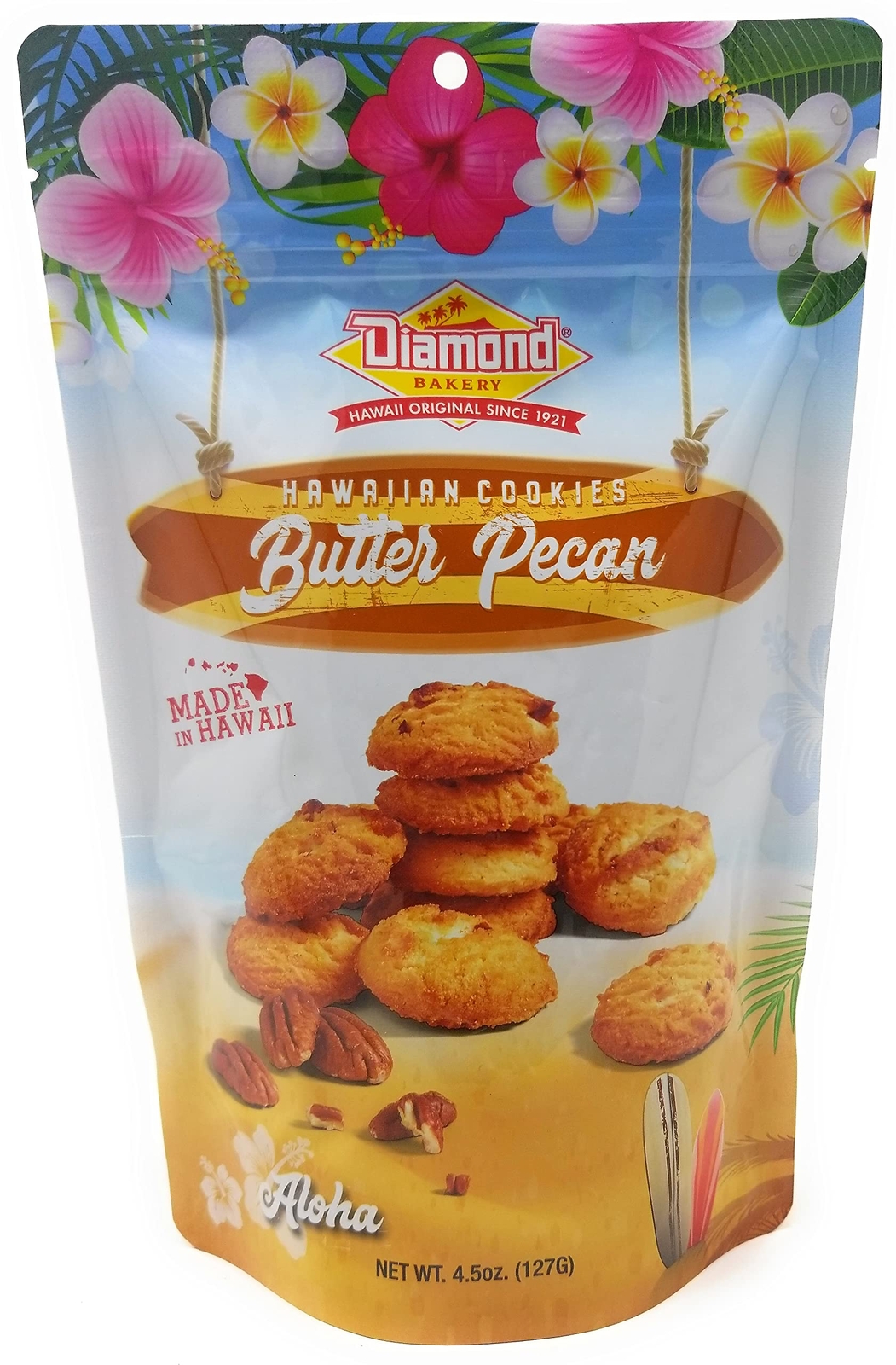Diamond Bakery Hawaiian Butter Pecan Cookies – Irresistibly Delicious 4.5 oz.