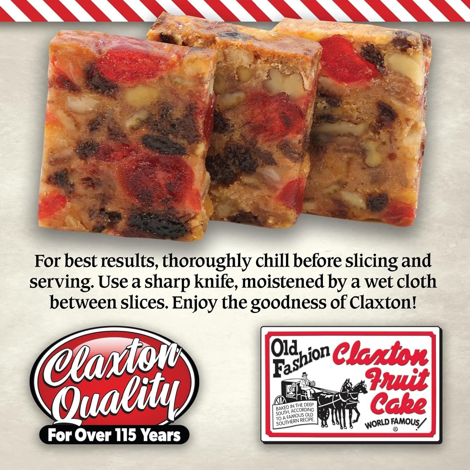 3-Lb. Regular Recipe | Old Fashioned Holiday Fruitcake Packed in Signature Cl…