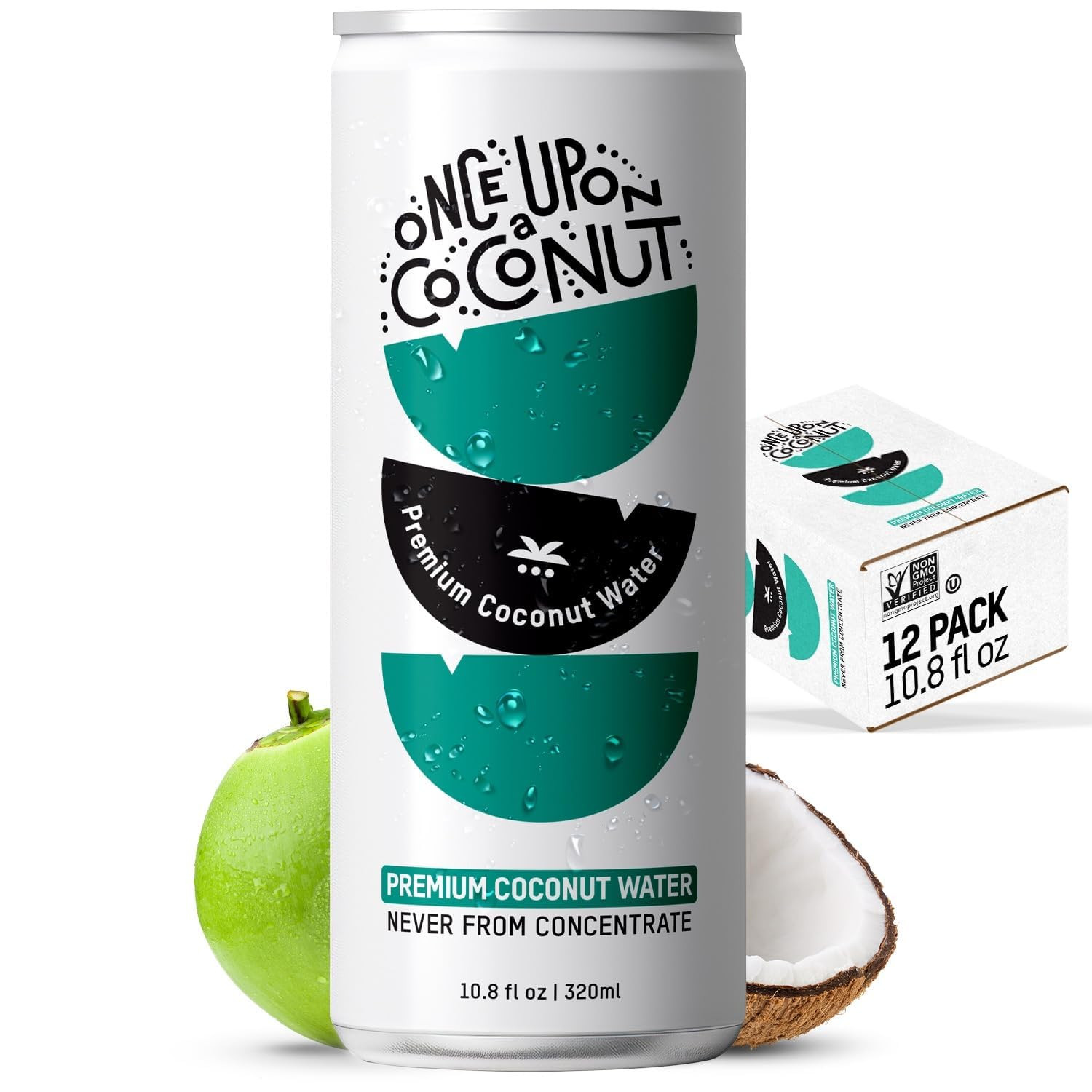 Premium Coconut Water – Low Calorie All-Natural Drink with Electrolytes – Non-Gm