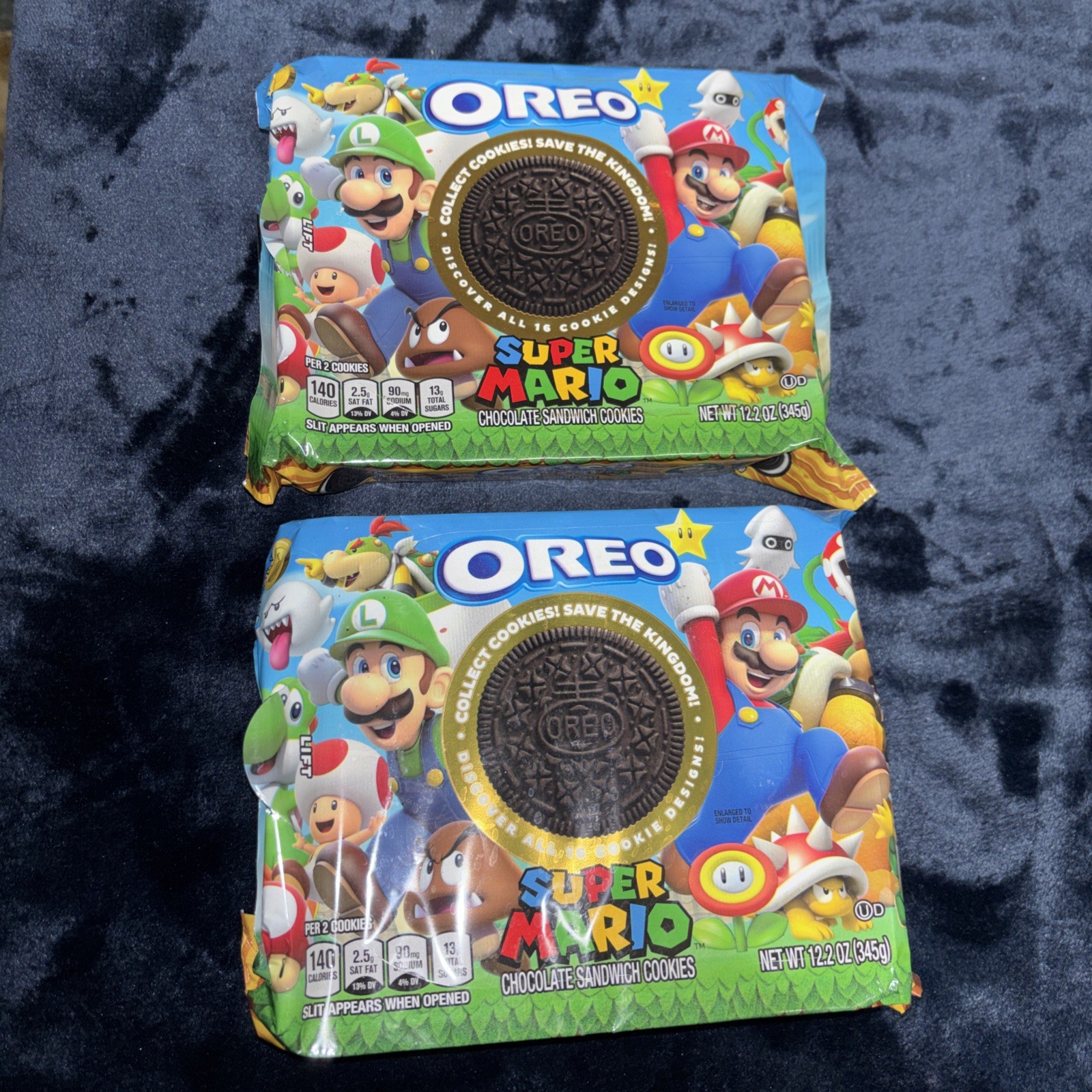 Super MARIO Oreo L E Cookies Sealed Confirmed from Oreo Expired ( 2 Packs )