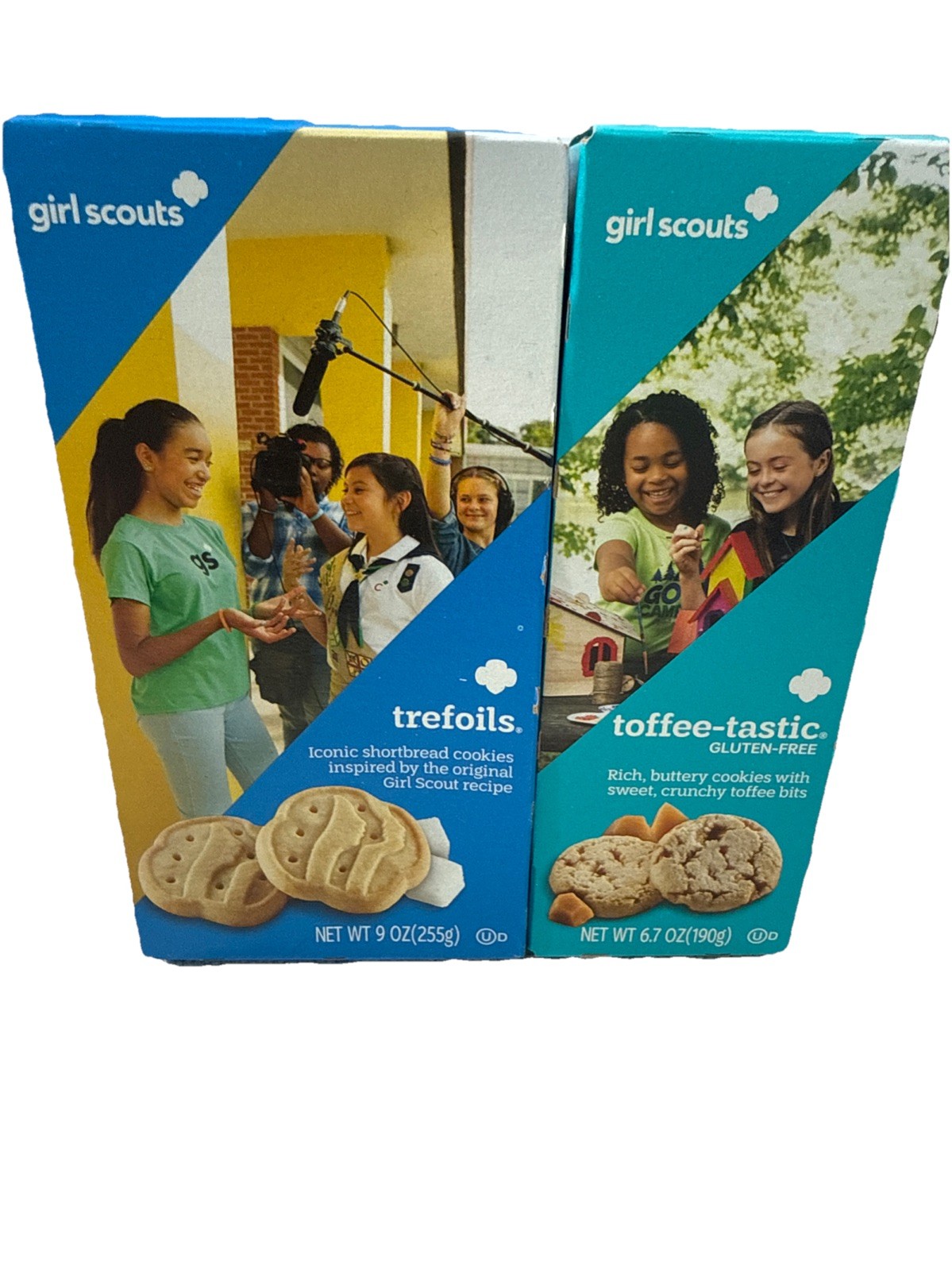 2026 Girl Scout Cookies Lot Of 2! Trefoils Shortbread &Gluten Free Toffee-Tastic