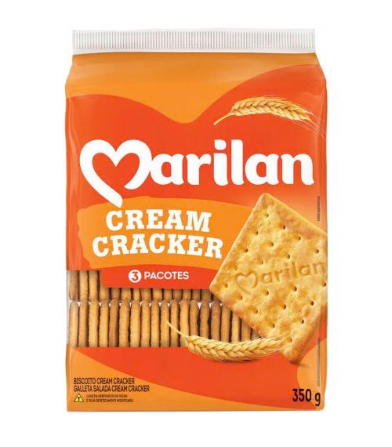 Marilan Cream Cracker 350g 3 Packs – Authentic Brazilian Crackers