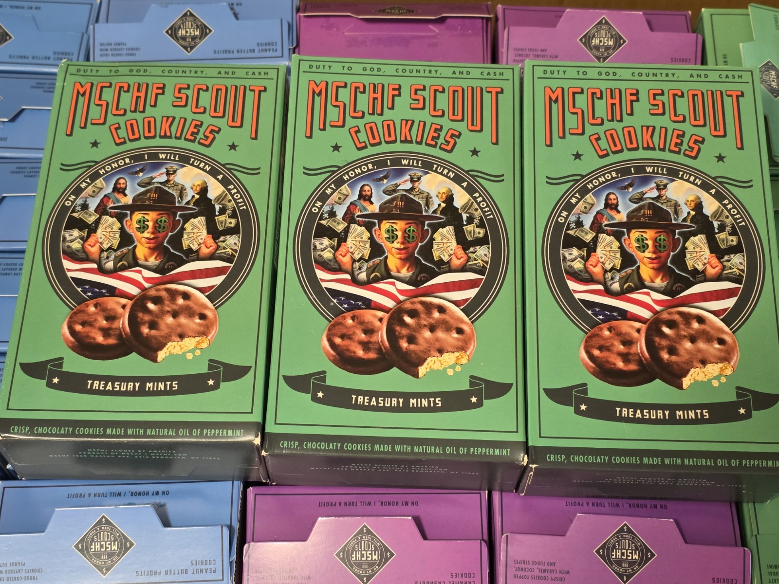 x3 Treasury Mints (Thin Mints) – MSCHF Girl Scout Cookies