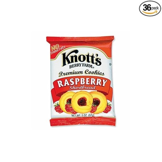 Knott’s Berry Farm 59636 Premium Berry Jam Shortbread Cookies 2 Oz – 36/Carton