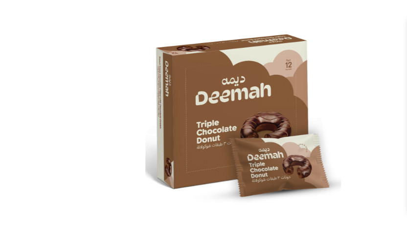 Deemah Triple Chocolate Donut pack of 12×3=36
