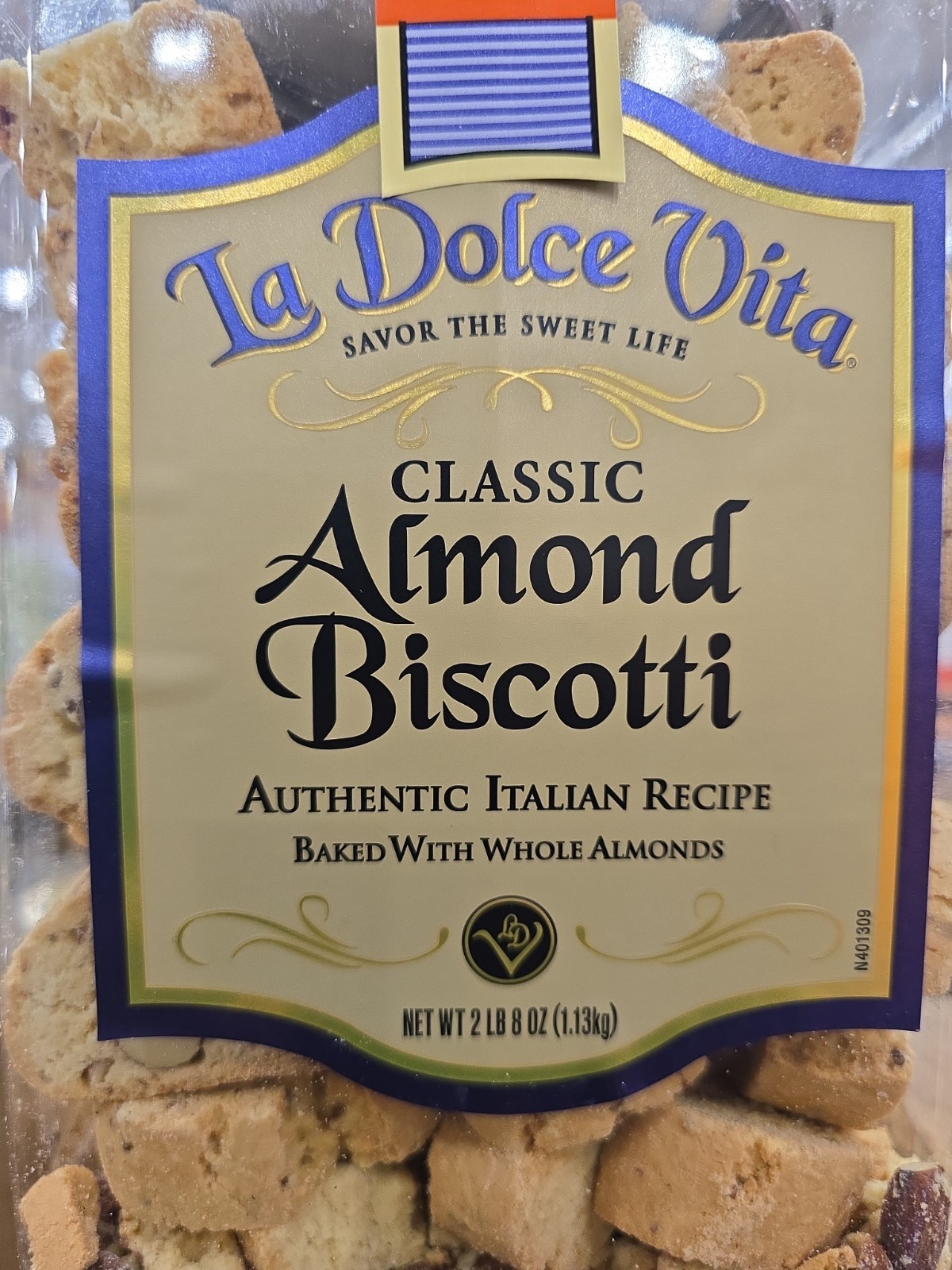 La Dolce Vita Classic Almond Biscotti Authentic Italian 2lb 8oz