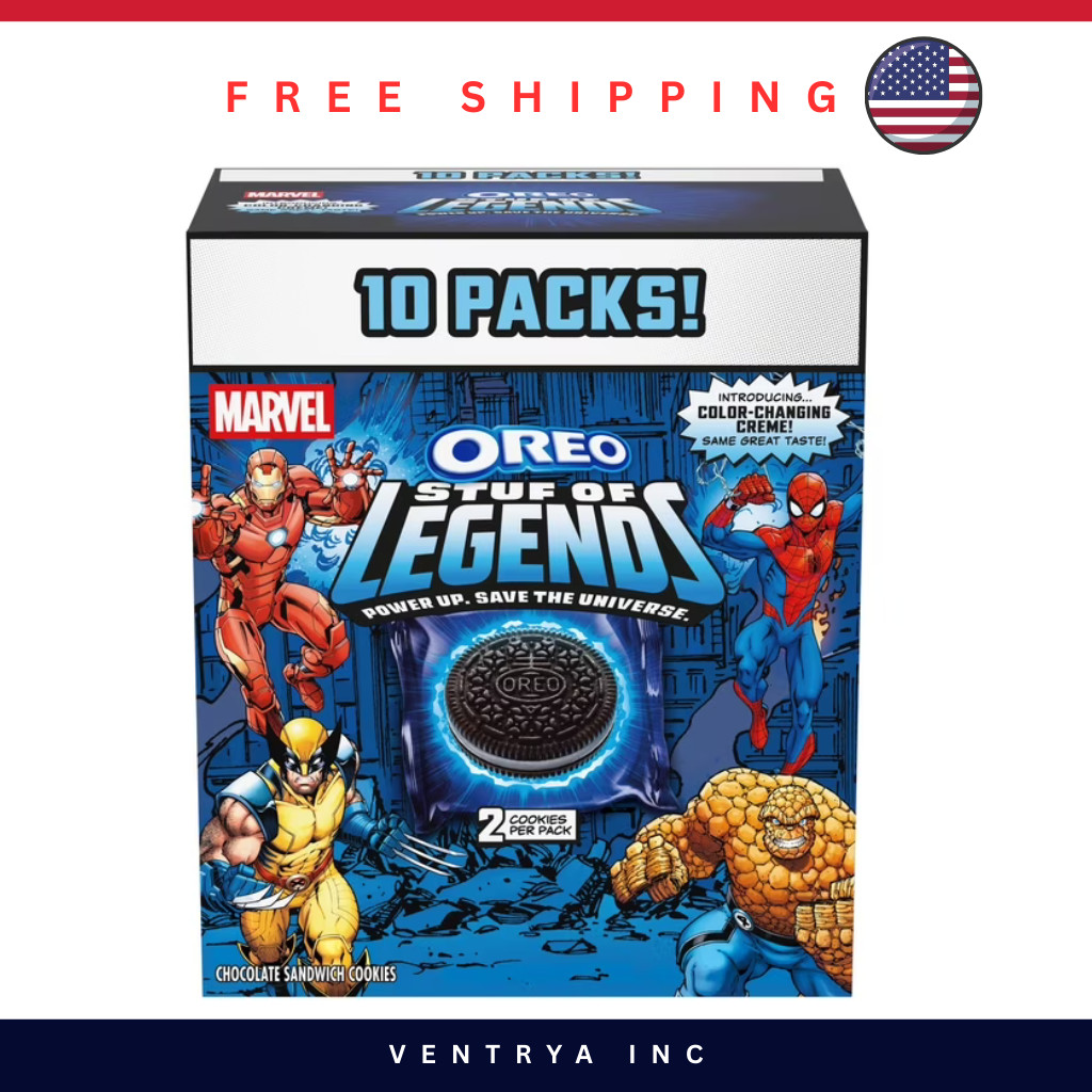 MARVEL OREO Stuf of Legends Cookies 10 Pack Special Edition 2 Cookies Each