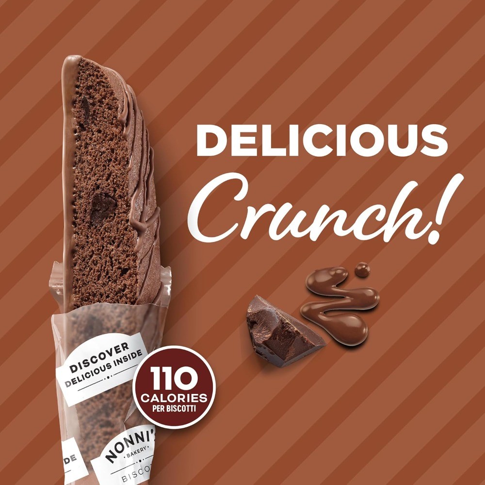 Nonni’s Triple Chocolate Crisps, individually wrapped, 8 servings (1 pack)