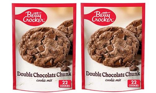 Betty Crocker Double Chocolate Chunk Cookie Mix (Pack of 2) 17.5 oz Bags